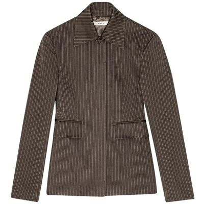 REMAIN Birger Christensen Slim Striped Blazer 42 JAVA COMB. 42 REMAIN Birger Christensen Slim Striped Blazer 42 JAVA COMB. 42