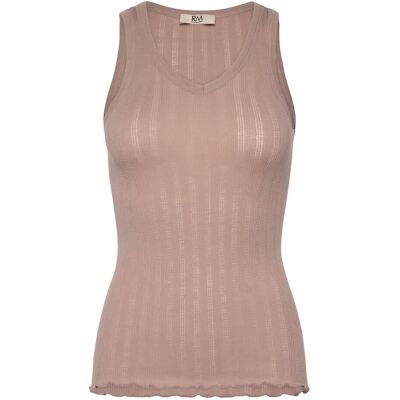 RM By Rosemunde Rmwbardot Sl V-Neck Tank Top XL MOCHA MERINGUE XL RM By Rosemunde Rmwbardot Sl V-Neck Tank Top XL MOCHA MERINGUE XL