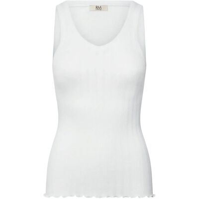 RM By Rosemunde Rmwbardot Sl V-Neck Tank Top XL NEW WHITE XL RM By Rosemunde Rmwbardot Sl V-Neck Tank Top XL NEW WHITE XL