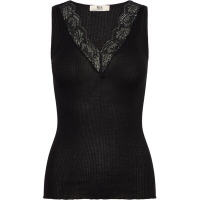 RM By Rosemunde Rmwbea Sl V-Neck Top XL BLACK XL RM By Rosemunde Rmwbea Sl V-Neck Top XL BLACK XL