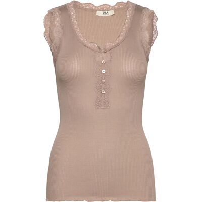RM By Rosemunde Rmwbalta Modal Sl Placket Top XL MOCHA MERINGUE XL RM By Rosemunde Rmwbalta Modal Sl Placket Top XL MOCHA MERINGUE XL