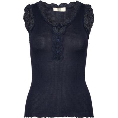 RM By Rosemunde Rmwbalta Modal Sl Placket Top XL NAVY XL RM By Rosemunde Rmwbalta Modal Sl Placket Top XL NAVY XL