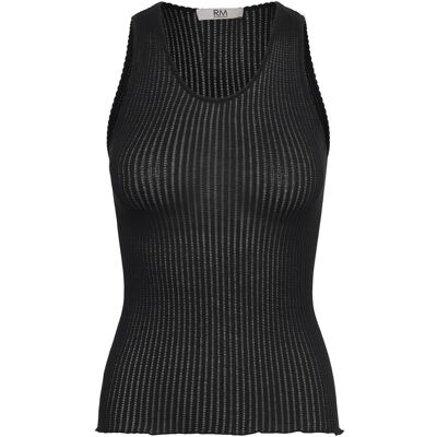 RM By Rosemunde Rmwbaku Viscose U-Neck Tank Top XL BLACK XL RM By Rosemunde Rmwbaku Viscose U-Neck Tank Top XL BLACK XL