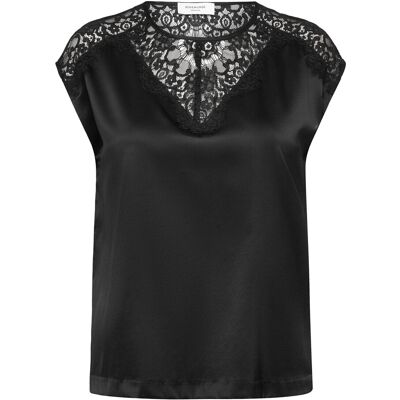 Rosemunde Rwjade Silk Sl Lace Top 42 BLACK 42 Rosemunde Rwjade Silk Sl Lace Top 42 BLACK 42