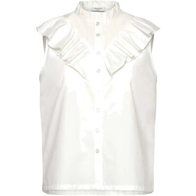 Rosemunde Rwmegan Sl Frill Top 40 CLOUD DANCER 40 Rosemunde Rwmegan Sl Frill Top 40 CLOUD DANCER 40