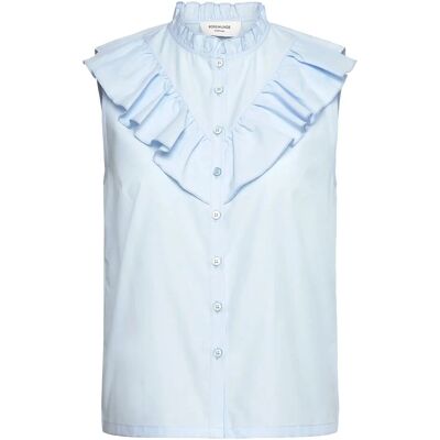 Rosemunde Rwmegan Sl Frill Top 44 NANTUCKET BLUE 44 Rosemunde Rwmegan Sl Frill Top 44 NANTUCKET BLUE 44