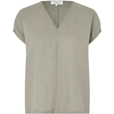 Rosemunde Rwesther Linen Capsleeve Top 38 DRIED SAGE 38 Rosemunde Rwesther Linen Capsleeve Top 38 DRIED SAGE 38
