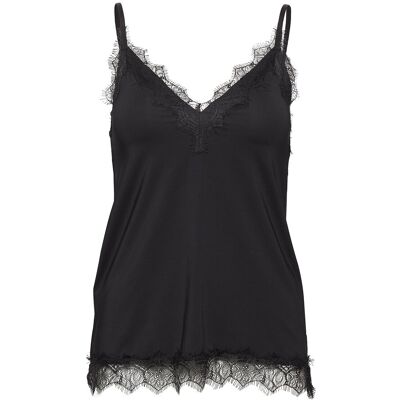 Rosemunde Rwbillie Sl Lace Strap Top 38 BLACK 38 Rosemunde Rwbillie Sl Lace Strap Top 38 BLACK 38