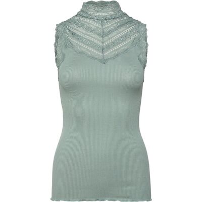 Rosemunde Rwbenita Silk Sl Turtleneck Lace Top L CHINOIS GREEN L Rosemunde Rwbenita Silk Sl Turtleneck Lace Top L CHINOIS GREEN L