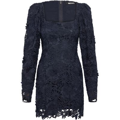 ROTATE 3D Lace Ls Mini Dress 42 NAVY BLAZER 42 ROTATE 3D Lace Ls Mini Dress 42 NAVY BLAZER 42