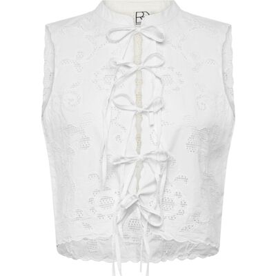 ROUGE EDIT Rouameline S/L China Collar Top/1 34 CLOUD DANCER 34 ROUGE EDIT Rouameline S/L China Collar Top/1 34 CLOUD DANCER 34