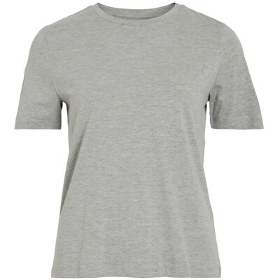 ROUGE EDIT Roupima Ss Emb. O-Neck Tee XL LIGHT GREY MELANGE XL ROUGE EDIT Roupima Ss Emb. O-Neck Tee XL LIGHT GREY MELANGE XL