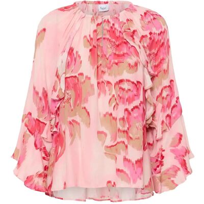 Saint Tropez Pollyanasz Blouse M POPPY SHADED FLOWER M Saint Tropez Pollyanasz Blouse M POPPY SHADED FLOWER M
