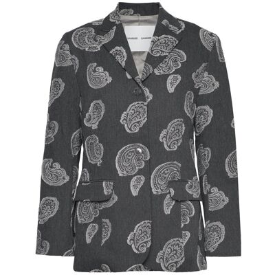Samsøe Samsøe Meme Blazer 14474 XS PAISLEY DENIM XS Samsøe Samsøe Meme Blazer 14474 XS PAISLEY DENIM XS