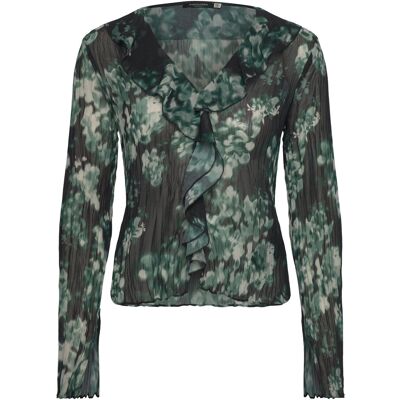 Scotch & Soda Ruffle Top 34 NIEUW BLOSSOM PRINT PARK GREEN 34 Scotch & Soda Ruffle Top 34 NIEUW BLOSSOM PRINT PARK GREEN 34