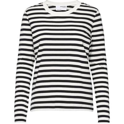 Selected Slfstandard Ls Tee Str Noos XS BLACK XS Selected Slfstandard Ls Tee Str Noos XS BLACK XS