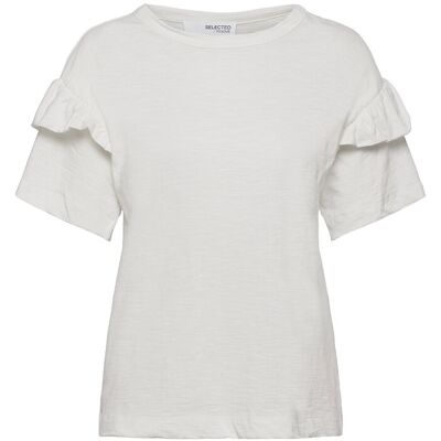 Selected Slfrylie Ss Florence Tee M Noos XS SNOW WHITE XS Selected Slfrylie Ss Florence Tee M Noos XS SNOW WHITE XS