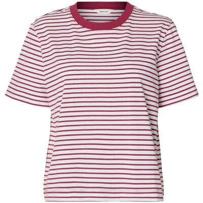 Selected Slwessential Ss Striped Boxy Tee Noos L ANEMONE L Selected Slwessential Ss Striped Boxy Tee Noos L ANEMONE L