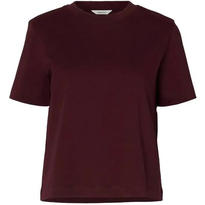 Selected Slwessential Ss Boxy Tee Noos S FIG S Selected Slwessential Ss Boxy Tee Noos S FIG S