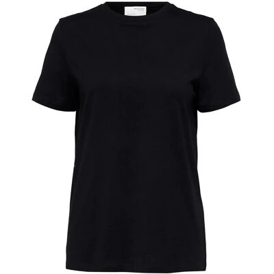 Selected Slwmyessential Ss O-Neck Tee Noos XXL BLACK XXL Selected Slwmyessential Ss O-Neck Tee Noos XXL BLACK XXL