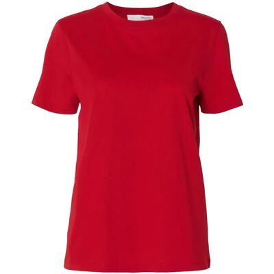 Selected Slwmyessential Ss O-Neck Tee Noos XS EQUESTRIAN RED XS Selected Slwmyessential Ss O-Neck Tee Noos XS EQUESTRIAN RED XS