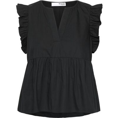 Selected Slfblair-Ida Sl Top Noos 34 BLACK 34 Selected Slfblair-Ida Sl Top Noos 34 BLACK 34