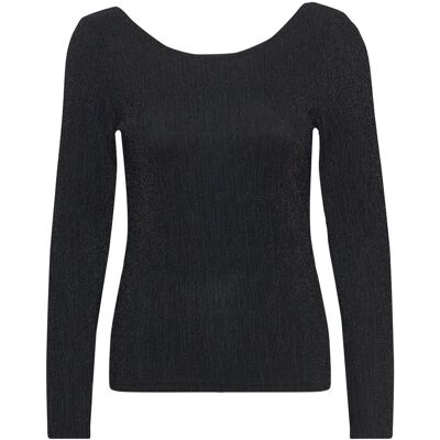 Selected Slfanita Ls Low Back Top XL BLACK XL Selected Slfanita Ls Low Back Top XL BLACK XL