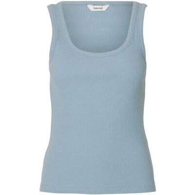 Selected Slwanna U-Neck Tank Top Noos XL DUSTY BLUE XL Selected Slwanna U-Neck Tank Top Noos XL DUSTY BLUE XL
