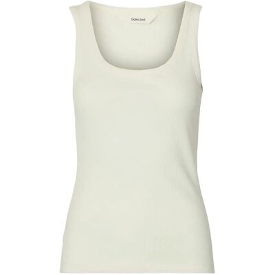 Selected Slwanna U-Neck Tank Top Noos XXL SNOW WHITE XXL Selected Slwanna U-Neck Tank Top Noos XXL SNOW WHITE XXL
