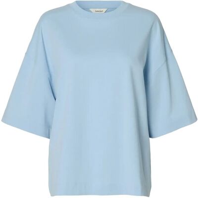 Selected Slwcolwoman 2/4 Oversized Tee Noos L CASHMERE BLUE L Selected Slwcolwoman 2/4 Oversized Tee Noos L CASHMERE BLUE L
