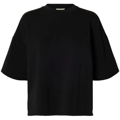 Selected Slwoversized Tenny Tee Noos XXL BLACK XXL Selected Slwoversized Tenny Tee Noos XXL BLACK XXL