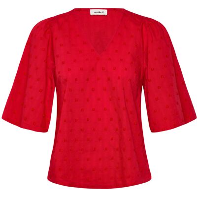 Soaked Slsunela Felisia Top Ss XL GOJI BERRY XL Soaked Slsunela Felisia Top Ss XL GOJI BERRY XL