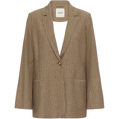 Soaked Slginevra Blazer XL CAPPUCINO PIN STRIPE XL Soaked Slginevra Blazer XL CAPPUCINO PIN STRIPE XL