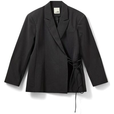 Sofie Schnoor Sussiesw Tie String Blazer 40 DARK GREY 40 Sofie Schnoor Sussiesw Tie String Blazer 40 DARK GREY 40