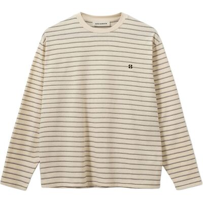 Sofie Schnoor Masysw Long-Sleeve Boxy T-Shirt XS OFF WHITE STRIPED XS Sofie Schnoor Masysw Long-Sleeve Boxy T-Shirt XS OFF WHITE STRIPED XS