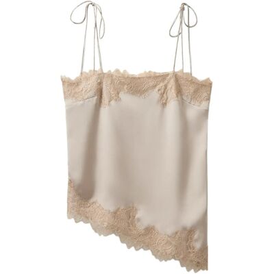 Sofie Schnoor Virasw Lace Detailed Top 36 FEATHER GRAY 36 Sofie Schnoor Virasw Lace Detailed Top 36 FEATHER GRAY 36