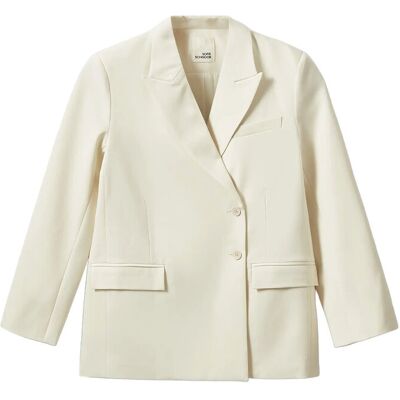 Sofie Schnoor Harpirsw Boxy Blazer 34 OFF WHITE 34 Sofie Schnoor Harpirsw Boxy Blazer 34 OFF WHITE 34