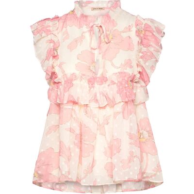 Stella Nova Flounce Chiffon Top 36 SOFT PINK 36 Stella Nova Flounce Chiffon Top 36 SOFT PINK 36