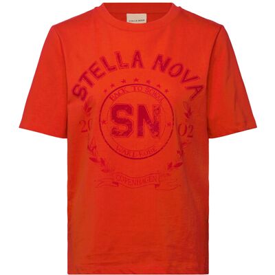 Stella Nova Printed T-Shirt XXS FLAME RED XXS Stella Nova Printed T-Shirt XXS FLAME RED XXS