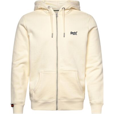 Superdry Essential Logo Zip Hoodie Hb M DUSTY WHITE M Superdry Essential Logo Zip Hoodie Hb M DUSTY WHITE M