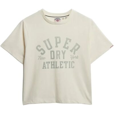 Superdry Athletic Essentials Loose Tee 40 DESERT BONE OFF WHITE 40 Superdry Athletic Essentials Loose Tee 40 DESERT BONE OFF WHITE 40