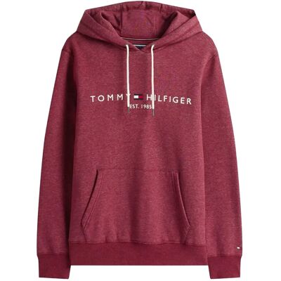 Tommy Hilfiger Tommy Logo Hoody M DEEP ROUGE HEATHER M Tommy Hilfiger Tommy Logo Hoody M DEEP ROUGE HEATHER M