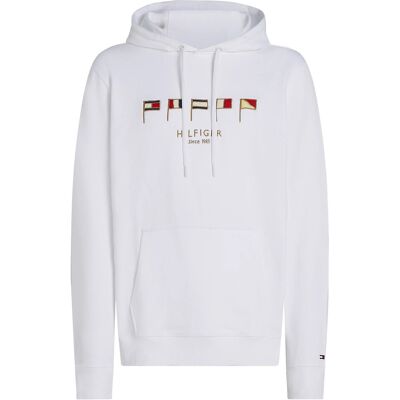 Tommy Hilfiger Hilfiger Multi Flags Hoody XXL WHITE 658 170 XXL Tommy Hilfiger Hilfiger Multi Flags Hoody XXL WHITE 658 170 XXL