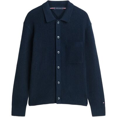 Tommy Hilfiger Fisherman Rib Coach Jacket XXL DARK NIGHT NAVY XXL Tommy Hilfiger Fisherman Rib Coach Jacket XXL DARK NIGHT NAVY XXL