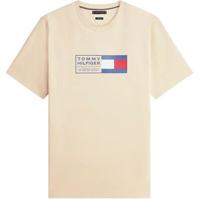 Tommy Hilfiger Brand Love Text Box Tee L SANDALWOOD L Tommy Hilfiger Brand Love Text Box Tee L SANDALWOOD L