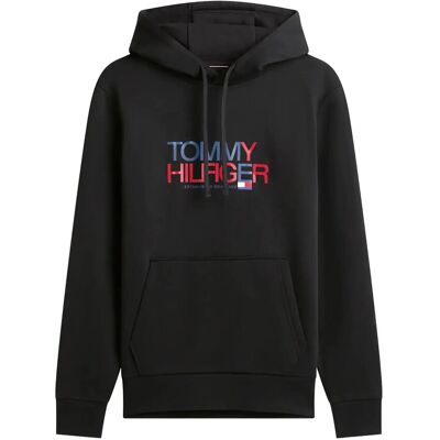Tommy Hilfiger Brand Love Big Text Hoody M BLACK M Tommy Hilfiger Brand Love Big Text Hoody M BLACK M