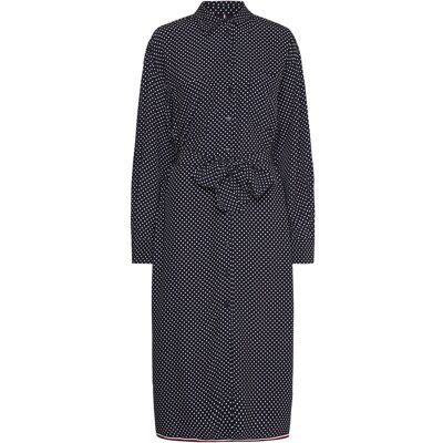 Tommy Hilfiger Polkadot Midi Shirt Dress Ls 34 DESERT SKY POLKA DOT 34 Tommy Hilfiger Polkadot Midi Shirt Dress Ls 34 DESERT SKY POLKA DOT 34