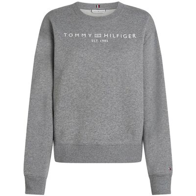 Tommy Hilfiger Mdrn Reg Corp Logo C-Nk Swtshrt M LIGHT GREY HEATHER M Tommy Hilfiger Mdrn Reg Corp Logo C-Nk Swtshrt M LIGHT GREY HEATHER M