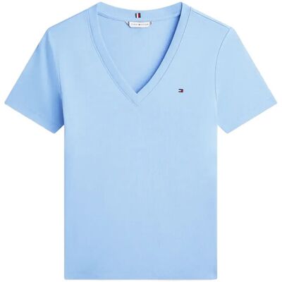 Tommy Hilfiger Cody Slim V-Nk S/S T-Shirt M CLEAR WATER M Tommy Hilfiger Cody Slim V-Nk S/S T-Shirt M CLEAR WATER M