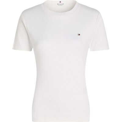 Tommy Hilfiger Slim Cody C-Nk Ss XXXL ECRU XXXL Tommy Hilfiger Slim Cody C-Nk Ss XXXL ECRU XXXL